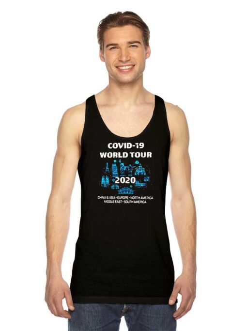 Covid-19 World Tour China Asia Europe America Tank Top