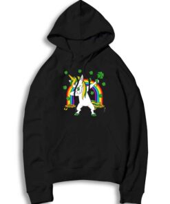 Dabbing Rainbow Unicorn St Patricks Day Irish Hoodie