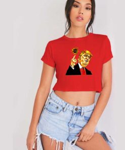 Donald Trump Fuck Off Coronavirus 2020 Crop Top Shirt