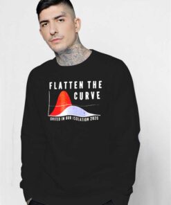 Flatten The Curve United In Our Isolation 2020 Sweatshirt