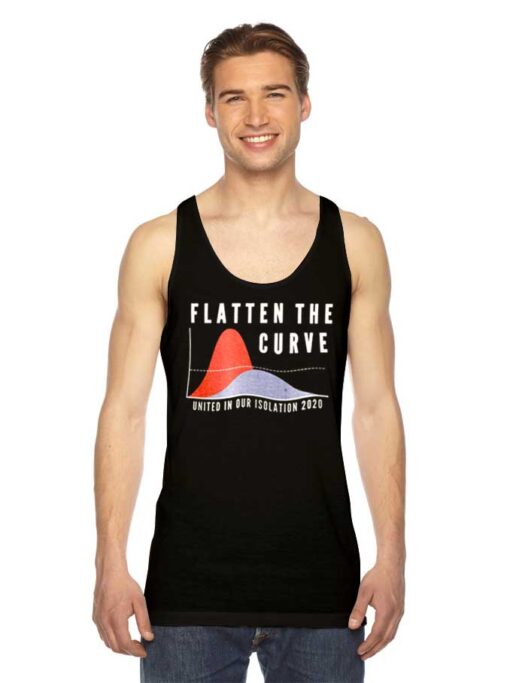 Flatten The Curve United In Our Isolation 2020 Tank Top