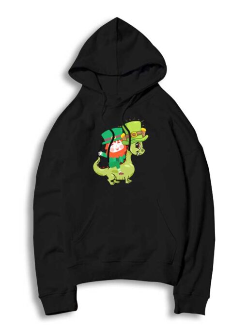 Green Dinosaur St Patrick's Day Inspired Hoodie