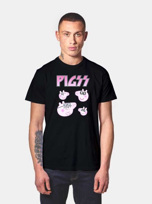 Heavy Metal Group Peppa Pig Logo T Shirt