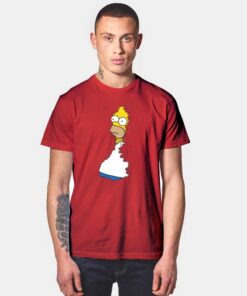 Homer Simpson Hide In Hedges Inspired T Shirt