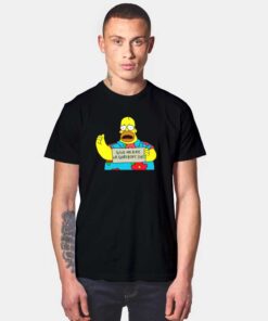 Homer Simpsons Give Me Ride Or Everybody Dies T Shirt