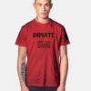 Inmate County Wide Quarantine 2020 T Shirt