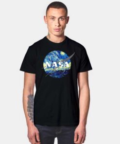 Nasa Logo Van Gogh Starry Night Sky T Shirt