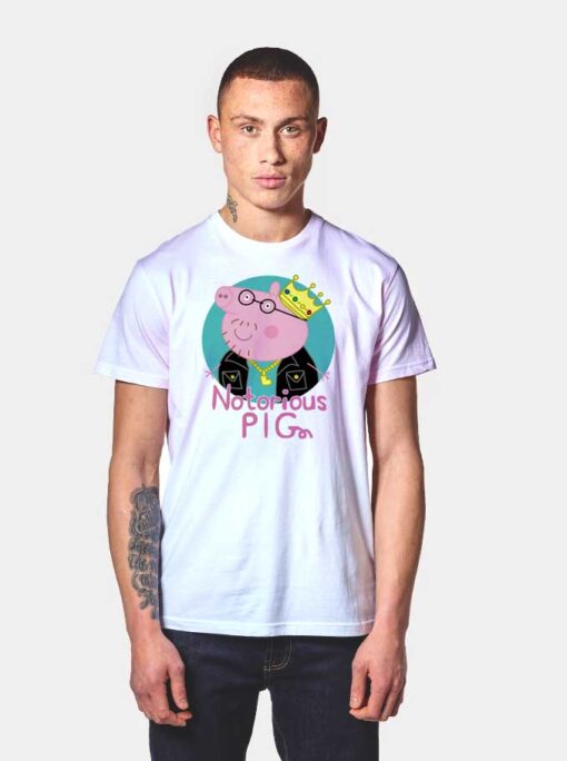 Notorious Big x Peppa Pig Crown Logo T Shirt