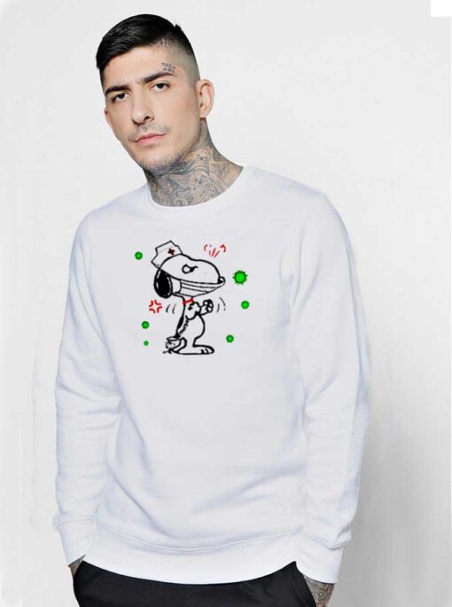 Nurse Snoopy Againts Coronavirus Covid-19 Pandemic Sweatshirt