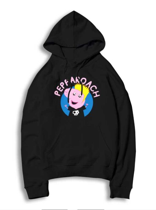 Pepparoach Peppa Pig Death Metal Style Hoodie