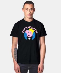 Pepparoach Peppa Pig Death Metal Style T Shirt