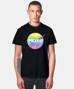 Rainbow Pride Nasa Logo Inspired T Shirt