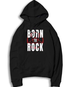 Satan Pentagram Born To Rock Logo Hoodie