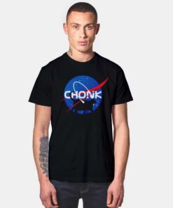 Space Chonk Cat Walk Nasa Logo T Shirt