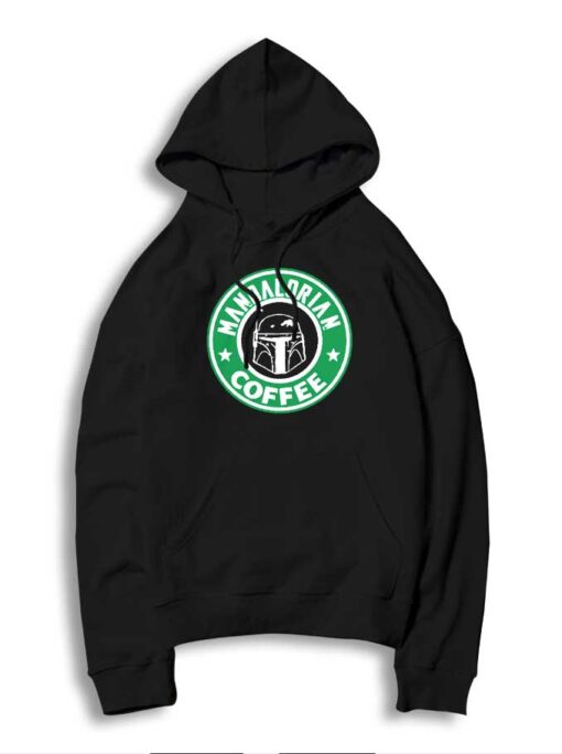 The Mandalorian Coffee Shop Starbucks Logo Hoodie