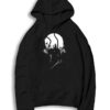 The White Wolf Man With Fullmoon Background Hoodie