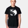 The Witcher Symbol Vintage White Wolf T Shirt