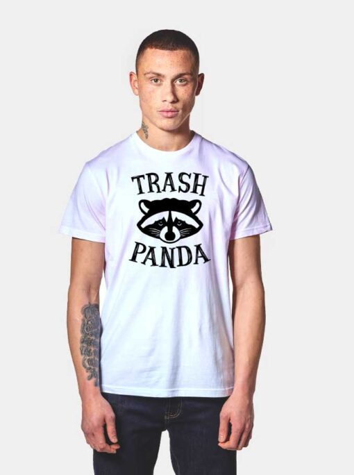 Trash Panda Racoon Face Logo T Shirt