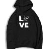 Trash Panda Racoon Love Logo Hoodie