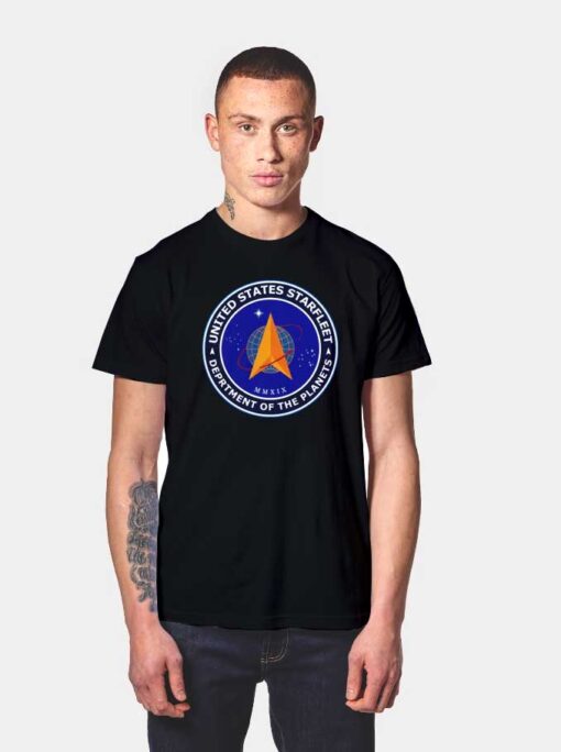 United State Starfleet Department Of Planets T Shirt