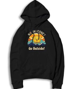 Vintage No Internet Go Outside Vibes Hoodie