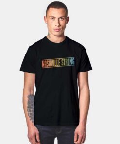 Vintage Rainbow Nashville Strong Tornado T Shirt