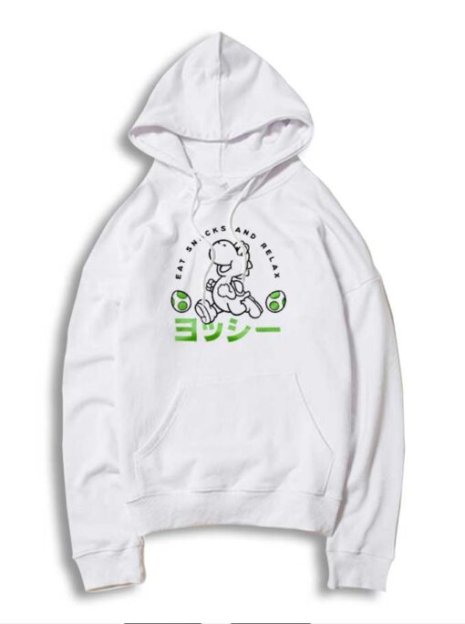 Vintage Yoshi Eat Snacks And Relax Hoodie