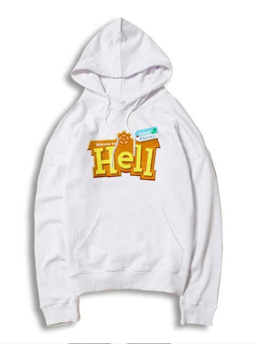 Welcome To Hell Doom Eternal Animal Crossing Hoodie