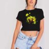 Baby Yoda And The Force Of Coronavirus Crop Top Shirt