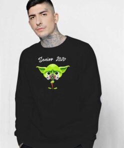 Baby Yoda Senior 2020 Mask Logo Sweatshirt