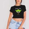 Baby Yoda Senior 2020 Mask Logo Crop Top Shirt