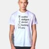Bitch Beautiful Intelligent Talented Charming Horny Quote T Shirt