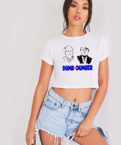 Boris Johnson Dumb And Dumber Donald Trump Crop Top Shirt