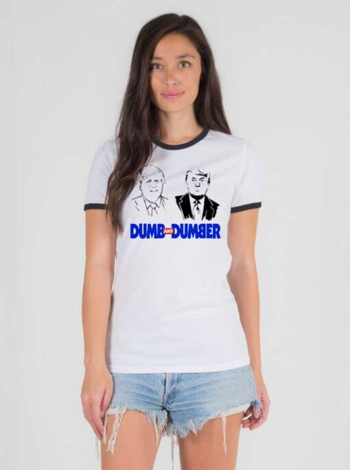 Boris Johnson Dumb And Dumber Donald Trump Ringer Tee