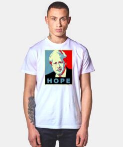 Boris Johnson Hope Vector Retro T Shirt