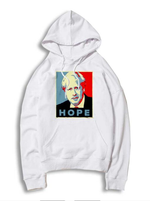 Boris Johnson Hope Vector Retro Hoodie