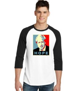 Boris Johnson Hope Vector Retro Raglan Tee