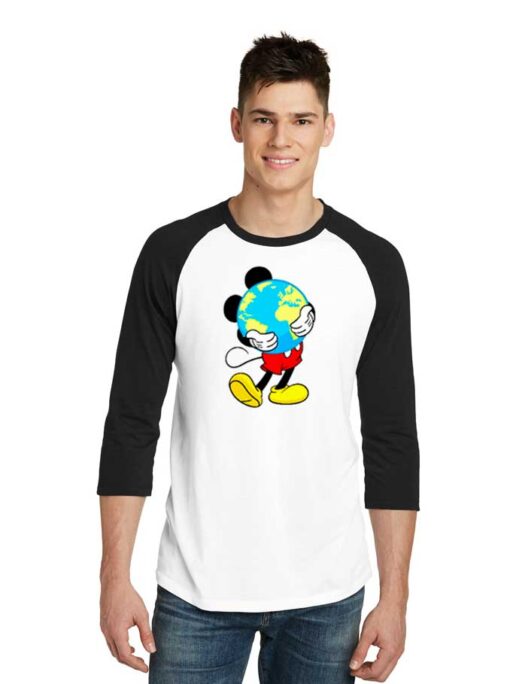 Disney Mickey Mouse Celebrate Earth Day Raglan Tee