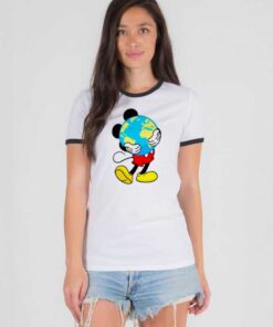 Disney Mickey Mouse Celebrate Earth Day Ringer Tee