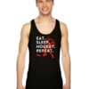 Eat Sleep Hockey Repeat Ice Sport Logo Tank Top