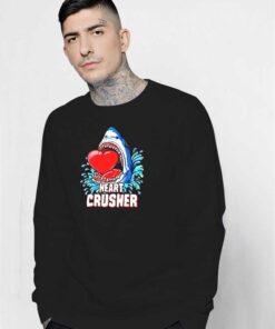 Heart Crusher White Shark Jawsome Sweatshirt