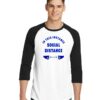 In This Instance Social Distance Logo Raglan Tee