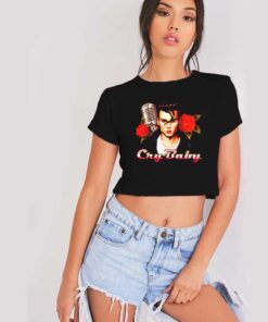 Johnny Depp Cry Baby Movie Logo Crop Top Shirt