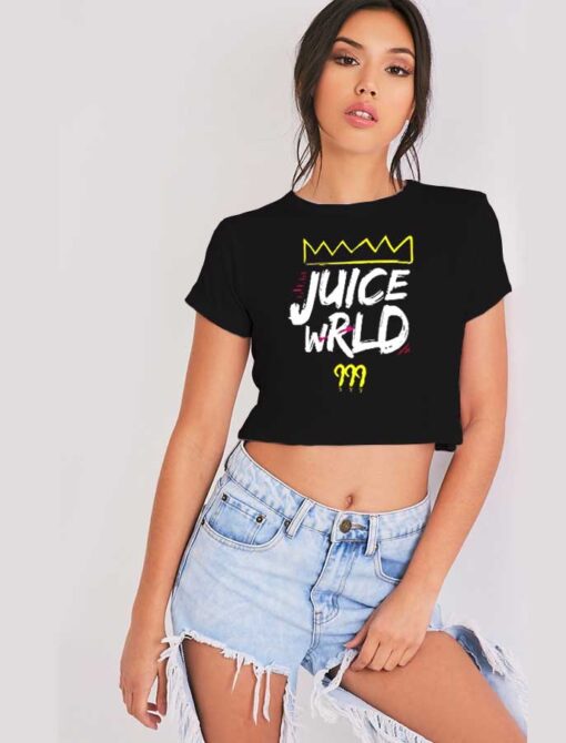 Juice Wrld 999 Crown Art Logo Crop Top Shirt