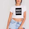 Living Through A Lockdown Logo Crop Top Shirt