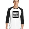 Living Through A Lockdown Logo Raglan Tee