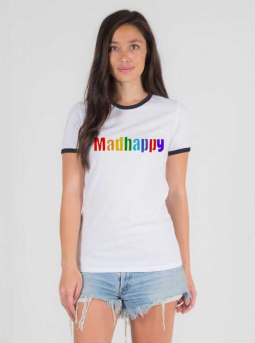 Madhappy Coloring Colorful Logo Ringer Tee