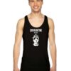 Quarantine And Chill Gas Mask Logo Tank Top