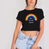 Rainbow Were All In This Together Crop Top Shirt