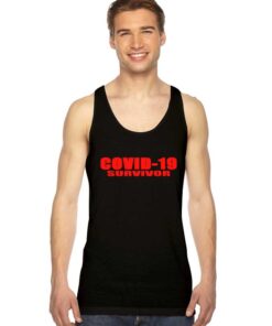 Red Covid-19 Survivor Coronavirus Quote Tank Top